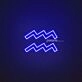 Aquarius Zodiac Neon Sign