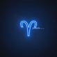 Aries Zodiac Neon Sign