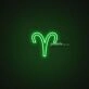 Aries Zodiac Neon Sign
