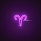 Aries Zodiac Neon Sign