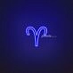 Aries Zodiac Neon Sign