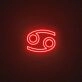 Cancer Zodiac Neon Sign