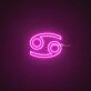 Cancer Zodiac Neon Sign