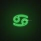 Cancer Zodiac Neon Sign