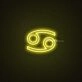 Cancer Zodiac Neon Sign