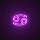 Cancer Zodiac Neon Sign
