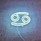 Cancer Zodiac Neon Sign