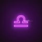 Libra Zodiac Neon Sign