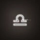 Libra Zodiac Neon Sign