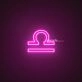 Libra Zodiac Neon Sign