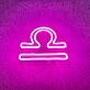 Libra Zodiac Neon Sign