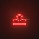 Libra Zodiac Neon Sign