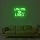 Looking For The Light 2 Neon Sign
