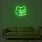 Monokuma Head Neon Sign