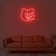 Monokuma Head Neon Sign