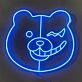 Monokuma Head Neon Sign