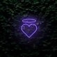 Angel Heart LED Neon Sign
