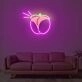 Peach Butt Neon Sign