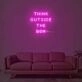 Think Outside The Box Neon Sign