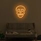 Skull With Hearts LED Neon Sign