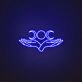 Triple Moon Neon Sign