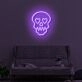 Skull With Hearts LED Neon Sign