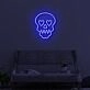 Skull With Hearts LED Neon Sign