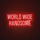 World Wide Handsome Neon Sign