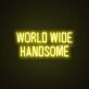 World Wide Handsome Neon Sign