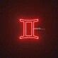 Gemini Zodiac Neon Sign