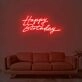 Happy Birthday Neon Sign