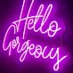 Hello Gorgeous 1 Neon Sign