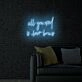 All you need is love eyebrows LED Neon Sign
