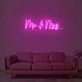 Mr Mrs Neon Sign
