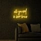 All you need is love eyebrows LED Neon Sign