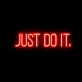 Just Do It Neon Sign