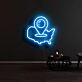 Mexico Map Pin Neon Sign