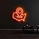 Mexico Map Pin Neon Sign