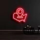 Mexico Map Pin Neon Sign