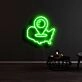 Mexico Map Pin Neon Sign