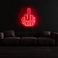 Middle Finger Fck You Neon Sign