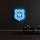Sheild with Star Neon Sign