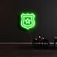 Sheild with Star Neon Sign