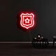 Sheild with Star Neon Sign