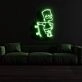 The Simpsons Simpson with Skateboard Neon Sign