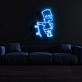 The Simpsons Simpson with Skateboard Neon Sign