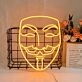 V for Vendetta Mask Neon Sign