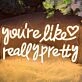 You're Like Really Pretty LED Neon Sign