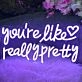 You're Like Really Pretty LED Neon Sign