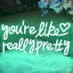 You're Like Really Pretty LED Neon Sign